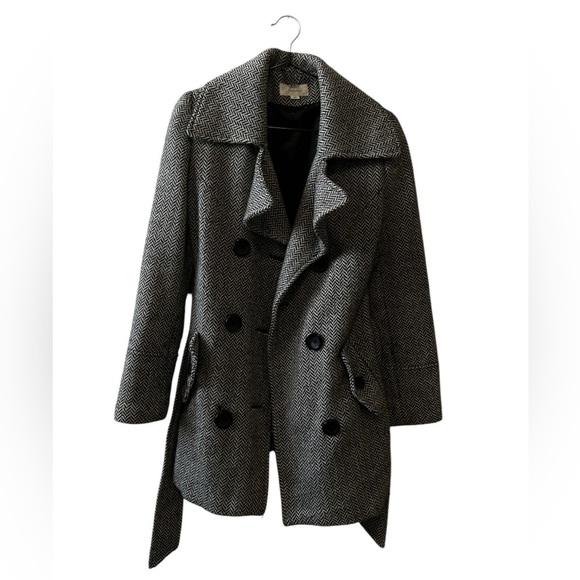 Seduction Women's Herringbone Double-Breasted Coat - Picture 2 of 4